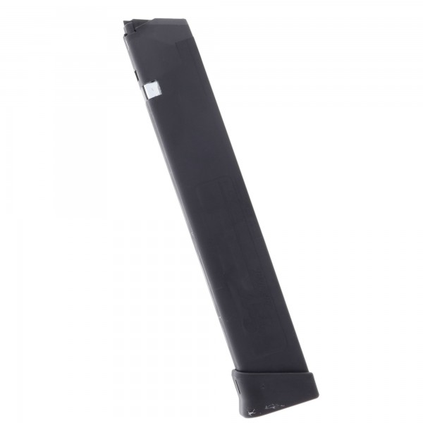 This is a Glock 18/19/26/34 9mm 33-round extended magazine from SGM Tactica...